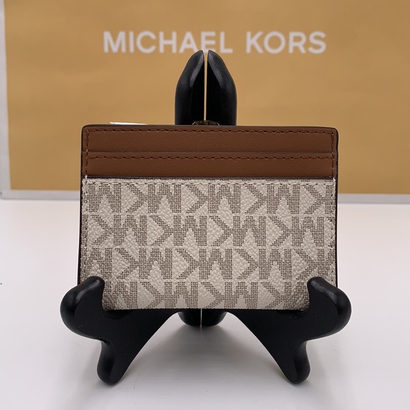 MICHAEL KORS Reed Large Card Holder Case Wallet Vanilla MK NWT - Picture 4 of 9